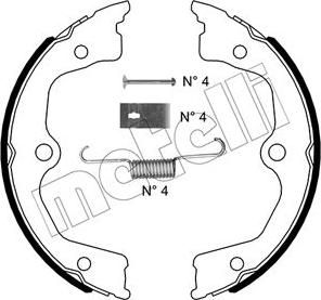 Metelli 53-0495K - Bremžu loku kompl., Stāvbremze www.autospares.lv