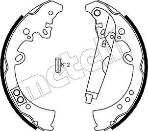 Metelli 53-0445 - Bremžu loku komplekts www.autospares.lv