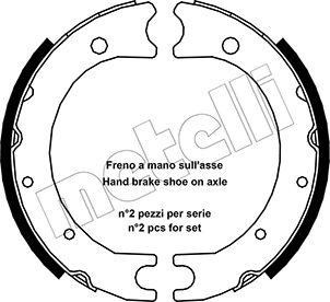 Metelli 53-0440 - Bremžu loku kompl., Stāvbremze www.autospares.lv