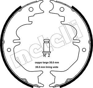 Metelli 53-0441 - Bremžu loku kompl., Stāvbremze www.autospares.lv