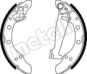 Metelli 53-0468 - Brake Shoe Set www.autospares.lv