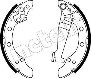 Metelli 53-0462 - Brake Shoe Set www.autospares.lv