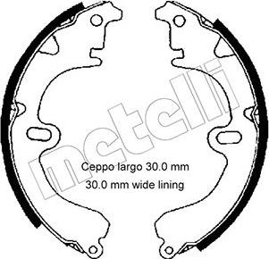 Metelli 53-0419 - Brake Shoe Set www.autospares.lv