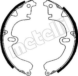 Metelli 53-0417 - Brake Shoe Set www.autospares.lv