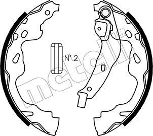 Metelli 53-0438 - Bremžu loku komplekts www.autospares.lv