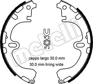 Metelli 53-0433 - Brake Shoe Set www.autospares.lv