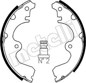 Metelli 53-0425 - Brake Shoe Set www.autospares.lv