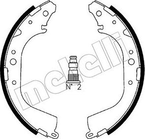 Metelli 53-0421 - Brake Shoe Set www.autospares.lv