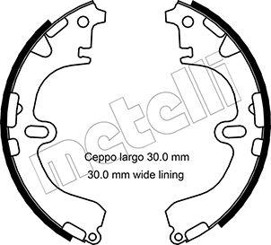 Metelli 53-0422 - Brake Shoe Set www.autospares.lv