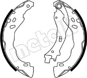 Metelli 53-0544 - Brake Shoe Set www.autospares.lv