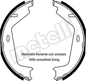 Metelli 53-0530 - Bremžu loku kompl., Stāvbremze www.autospares.lv