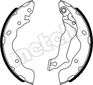 Metelli 53-0533 - Brake Shoe Set www.autospares.lv