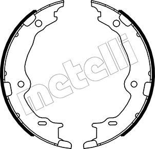 Metelli 53-0522 - Bremžu loku kompl., Stāvbremze autospares.lv