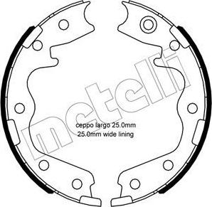 Metelli 53-0695 - Bremžu loku kompl., Stāvbremze www.autospares.lv