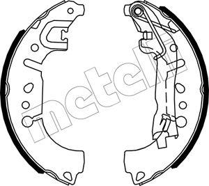 Metelli 53-0653 - Bremžu loku komplekts www.autospares.lv