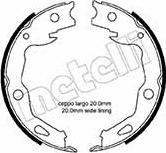 Metelli 53-0666 - Bremžu loku kompl., Stāvbremze autospares.lv