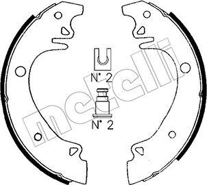 Metelli 53-0614 - Brake Shoe Set www.autospares.lv