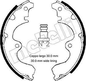 Metelli 53-0634 - Brake Shoe Set www.autospares.lv