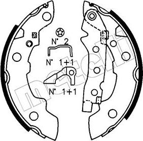 Metelli 53-0623K - Bremžu loku komplekts www.autospares.lv