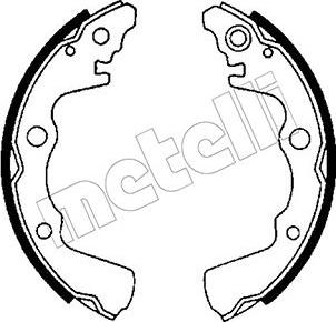 Metelli 53-0627 - Комплект тормозных колодок, барабанные www.autospares.lv