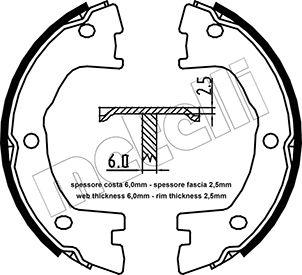 Metelli 53-0097 - Bremžu loku kompl., Stāvbremze www.autospares.lv