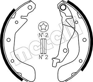 Metelli 53-0050 - Brake Shoe Set www.autospares.lv