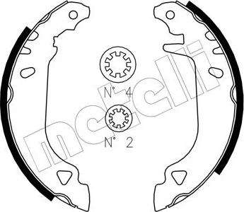 Metelli 53-0066J - Bremžu loku komplekts autospares.lv