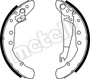 Metelli 53-0009 - Brake Shoe Set www.autospares.lv