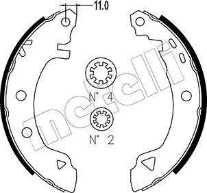 Metelli 53-0002 - Bremžu loku komplekts www.autospares.lv