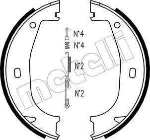 Metelli 53-0016K - Bremžu loku kompl., Stāvbremze autospares.lv