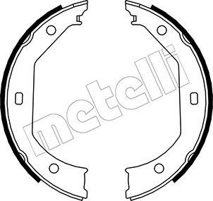 Metelli 53-0017 - Bremžu loku kompl., Stāvbremze autospares.lv