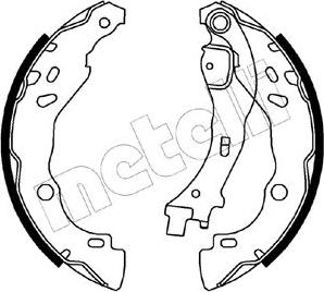 Metelli 53-0085 - Brake Shoe Set www.autospares.lv