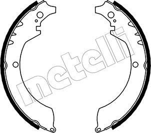 Metelli 53-0033 - Brake Shoe Set www.autospares.lv