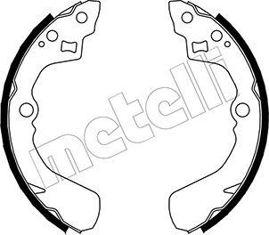 Metelli 53-0037 - Brake Shoe Set www.autospares.lv