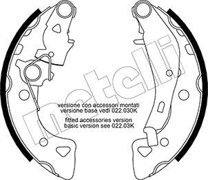 Metelli 53-0024Y - Bremžu loku komplekts www.autospares.lv