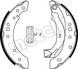 Metelli 53-0025 - Brake Shoe Set www.autospares.lv