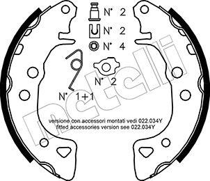 Metelli 53-0021K - Bremžu loku komplekts www.autospares.lv