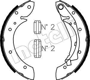 Metelli 53-0023 - Brake Shoe Set www.autospares.lv