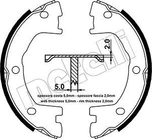 Metelli 53-0077 - Bremžu loku kompl., Stāvbremze www.autospares.lv