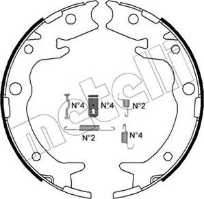 Metelli 53-0159K - Bremžu loku kompl., Stāvbremze www.autospares.lv