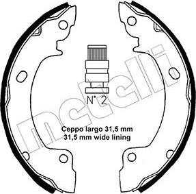 Metelli 53-0165 - Bremžu loku komplekts autospares.lv