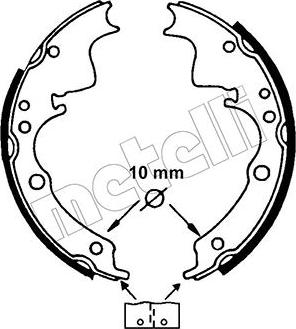 Metelli 53-0109 - Bremžu loku komplekts www.autospares.lv