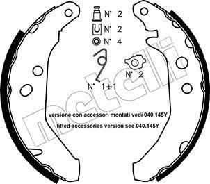 Metelli 53-0117K - Bremžu loku komplekts www.autospares.lv