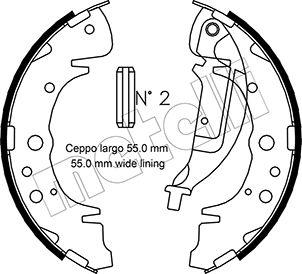 Metelli 53-0180 - Brake Shoe Set www.autospares.lv