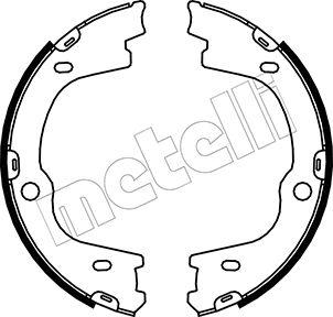 Metelli 53-0188 - Brake Shoe Set, parking brake www.autospares.lv