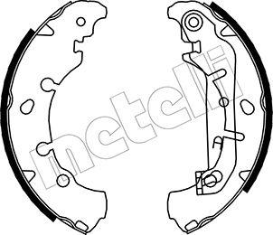 Metelli 53-0136 - Brake Shoe Set www.autospares.lv