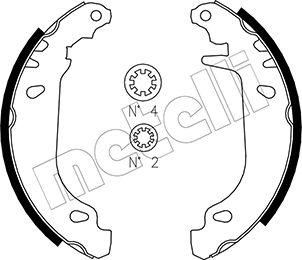 Metelli 53-0345 - Bremžu loku komplekts www.autospares.lv