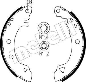 Metelli 53-0346 - Bremžu loku komplekts www.autospares.lv