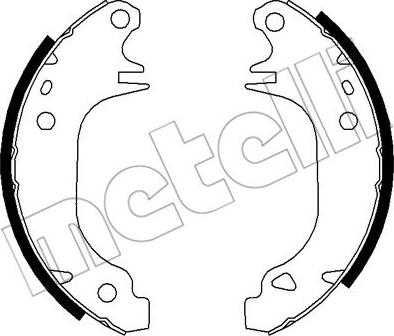 Metelli 53-0343K - Brake Shoe Set www.autospares.lv