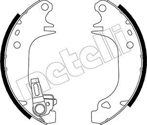 Metelli 53-0343Y - Brake Shoe Set www.autospares.lv